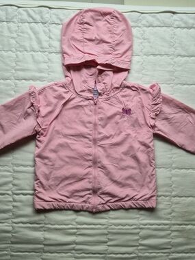 Carter's Pink Hooded Girls' Raincoat with Butterfly